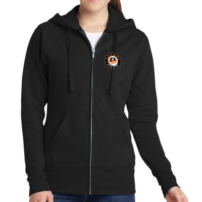 Double Decker Auto - Ladies Core Fleece Full Zip Hooded Sweatshirt Thumbnail