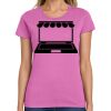 Ladies Heavy Cotton 100% Cotton T Shirt Thumbnail