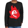 Youth Heavy Cotton 100% Cotton Long Sleeve T Shirt Thumbnail